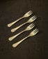 Decorative engraved brunch fork set