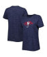 ფოტო #1 პროდუქტის Women's Navy France National Team Varsity Space-Dye T-shirt