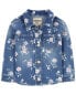 Фото #4 товара Toddler Floral Print Denim Jacket 2T