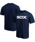 Фото #1 товара Men's Navy Chicago White Sox Cooperstown Collection Team Wahconah T-shirt