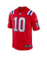 Big Boys Mac Jones Red New England Patriots Game Jersey