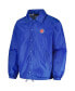 ფოტო #2 პროდუქტის Men's Royal Chicago Cubs Coach's Raglan Full-Snap Windbreaker Jacket