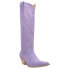 Фото #4 товара Dingo Thunder Road Embroidered Snip Toe Cowboy Womens Purple Casual Boots DI597
