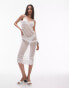 Фото #4 товара Topshop sheer lace maxi dress in ivory