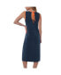 Women's Navy Detroit Tigers Main Field Maxi Dress