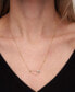 ფოტო #4 პროდუქტის Diamond Safety Pin Charm Collector Pendant Necklace (1/20 ct. t.w.) in 10k Gold, 17" + 1" extender, Created for Macy's
