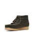 Фото #4 товара Clarks Wallabee Boot 26168800 Mens Green Canvas Lace Up Chukkas Boots