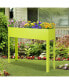 Фото #2 товара 40" Raised Garden Bed with Legs Metal Elevated Planter Box Drainage Hole Backyard