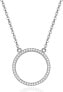Silver necklace with round pendant AGS1224 / 47
