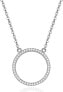 Фото #1 товара Silver necklace with round pendant AGS1224 / 47