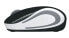 Logitech Wireless Mini Mouse M187 - Ambidextrous - Optical - RF Wireless - 1000 DPI - Black - White