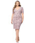 ფოტო #1 პროდუქტის Plus Size Soutache Lace Sheath Dress