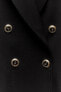 Фото #14 товара Двубортный пиджак приталенного кроя ZARA