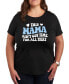 This Mama Aint Got Time Plus Size Graphic T-Shirt Черный, 4X - фото #1