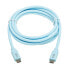 Фото #3 товара Tripp U040AB-006CS5LB Safe-IT USB-C Cable (M/M) - Antibacterial - Ultra Flexible - 240W PD Charging - Light Blue - 6 ft. (1.8 m) - 1.8 m - USB C - USB C - USB 2.0 - 480 Mbit/s - Blue