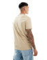 Polo Ralph Lauren central logo t-shirt classic oversized fit in camel