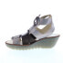 Fly London Yaca YACA413FLY-003 Womens Beige Leather Wedges Sandals Shoes 41