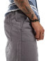 Фото #5 товара Selected Homme loose fit ripstop shorts in light grey