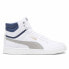 Фото #2 товара Puma Shuffle Mid Lace Up Mens White Sneakers Casual Shoes 38074815