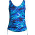 Фото #5 товара Women's DD-Cup Adjustable V-neck Underwire Tankini Swimsuit Top Adjustable Straps