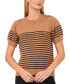 Фото #1 товара Women's Striped Short-Sleeve Sweater