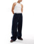 Фото #1 товара ASOS DESIGN super baggy jeans in navy with elasticated waistband