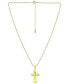 ფოტო #3 პროდუქტის Infinity Cross Pendant Necklace, 16" + 2" extender, Created for Macy's