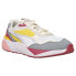 Фото #3 товара Puma RsMetric Lace Up Womens Grey, Pink, White, Yellow Sneakers Casual Shoes 39