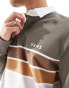 Фото #3 товара Vans harrison long sleeve knitted rugby shirt in brown