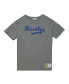 Фото #3 товара Men's Jackie Robinson Gray Brooklyn Dodgers Cooperstown Collection Legends T-shirt