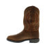 Фото #5 товара Rocky Rugged Trail Steel Toe Waterproof Mens Brown Cowboy Western Boots 7.5