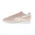 Reebok Classic Leather Womens Pink Suede Lace Up Lifestyle Sneakers Shoes 7