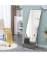 Full-length Wood Frame Mirror, Floor/Wall Mount 63"x19"