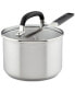 Фото #1 товара Stainless Steel 2 Quart Induction Sauce Pan with Measuring Marks and Lid