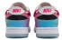 【定制球鞋】 Nike Dunk Low 莓刻 白色幽灵 白蜘蛛 多巴胺配色 清新 少女 低帮 板鞋 女款 蓝白粉 / Кроссовки Nike Dunk Low FJ7743-194