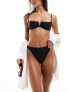 Фото #2 товара South Beach mix and match monowire bikini top with in black