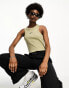 Фото #2 товара Nike Life Trend rib tank vest top in neutral olive