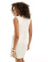 Mango tailored sleeveless mini dress in white