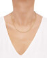 Фото #2 товара Singapore Link 20" Chain Necklace in 14k Gold