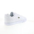 Фото #19 товара Lacoste Lerond Pro Bl 23 1 Cma Mens White Leather Lifestyle Sneakers Shoes