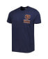 Фото #2 товара Men's Navy Chicago Bears Open Field Franklin T-shirt