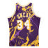 Фото #2 товара MITCHELL & NESS NBA TEAM MARBLE SWINGMAN JERSEY LA LAKERS 1996 SHAQUILLE O'NEAL