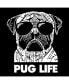 Big Boy's Word Art Long Sleeve T-shirt - Pug Life
