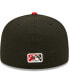 Фото #5 товара Men's Black Carolina Mudcats Authentic Collection Team Home 59FIFTY Fitted Hat