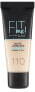 Фото #1 товара Maybelline Fit Me Liquid Foundation matujący podkład do twarzy 110 Porcelain 30ml