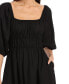 ფოტო #3 პროდუქტის Women's Linen-Blend Fit & Flare Dress