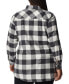 Фото #2 товара Plus Size Holly Hideaway Cotton Checked Flannel Tunic Shirt