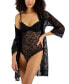 Фото #2 товара Women's Embellished Lace Bodysuit, Created for Macy's