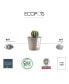 Фото #2 товара Eco pots Amsterdam Modern Round Indoor and Outdoor Planter, 3in