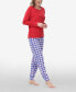 ფოტო #6 პროდუქტის Women's Long Sleeve Crew Top with Jogger, Set of 2